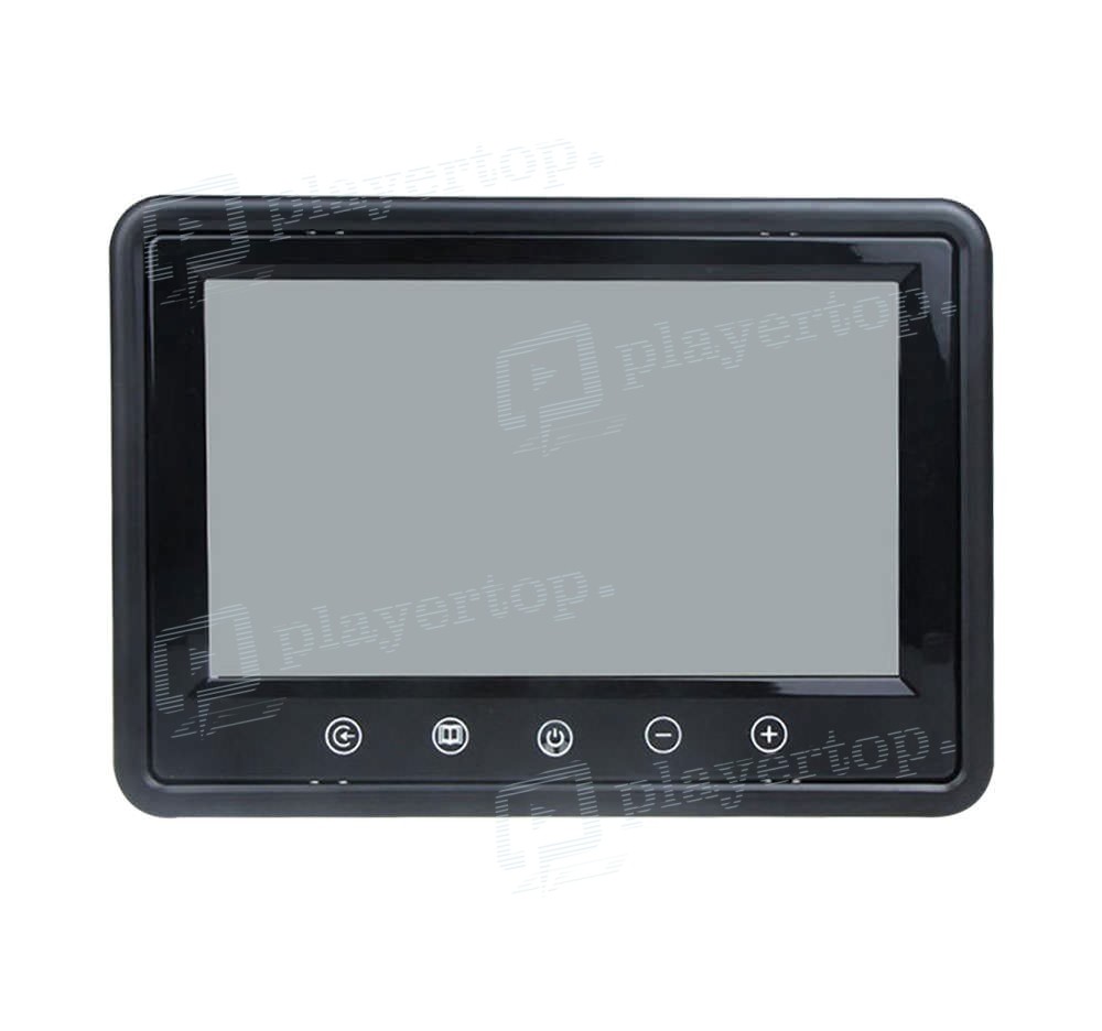 Camecho 9 pouces TFT LCD moniteur de voiture 4 écran divisé appuie-tête  moniteur de recul avec connecteurs RCA 6 Mode affichage télécommande 