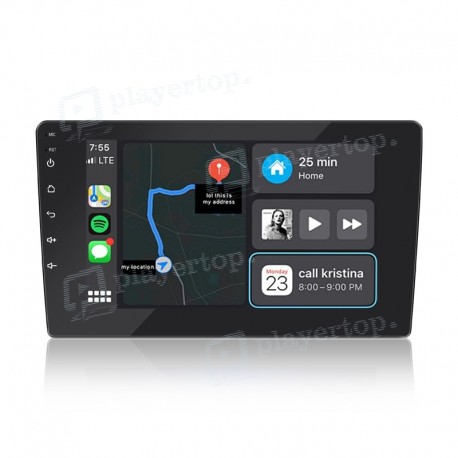 Autoradio 1 DIN écran 9.5 pouces CarPlay Android Auto ⇒ Player Top ®