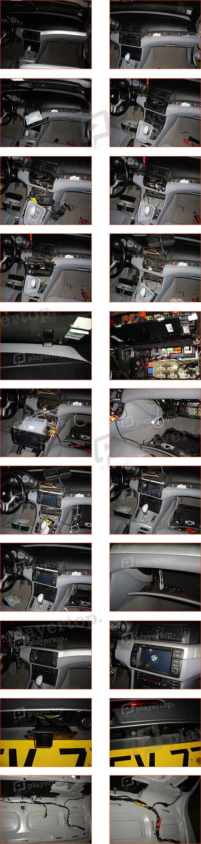 ⨻ᐈ étapes de montage autoradio BMW E46 2004 série 3 ⇒ Player Top ®